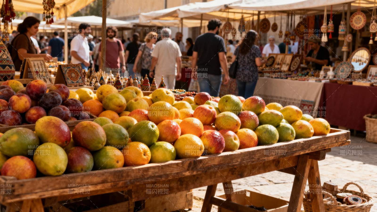 市场鲜果摊位图片