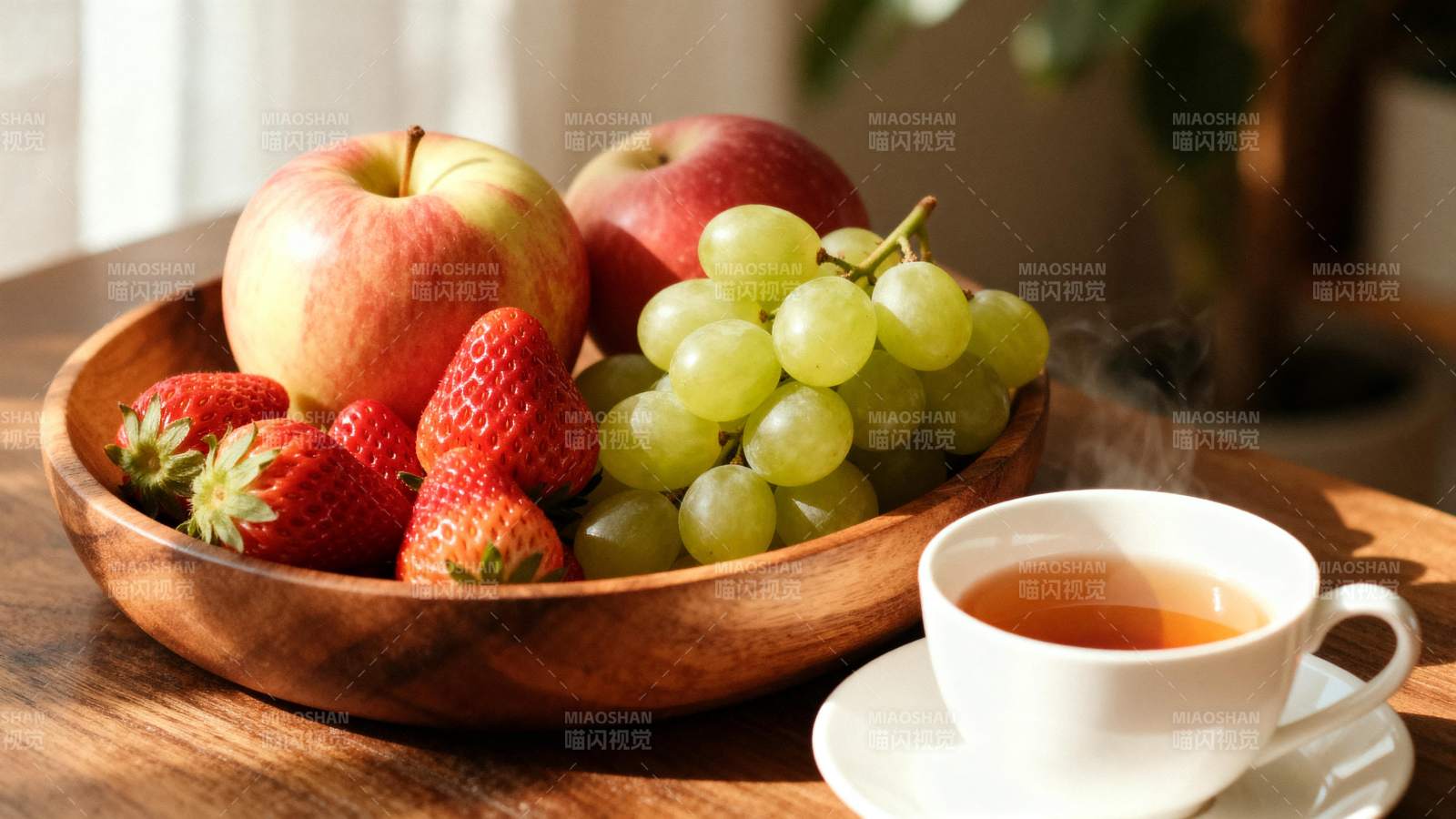 水果与茶的静谧时光图片