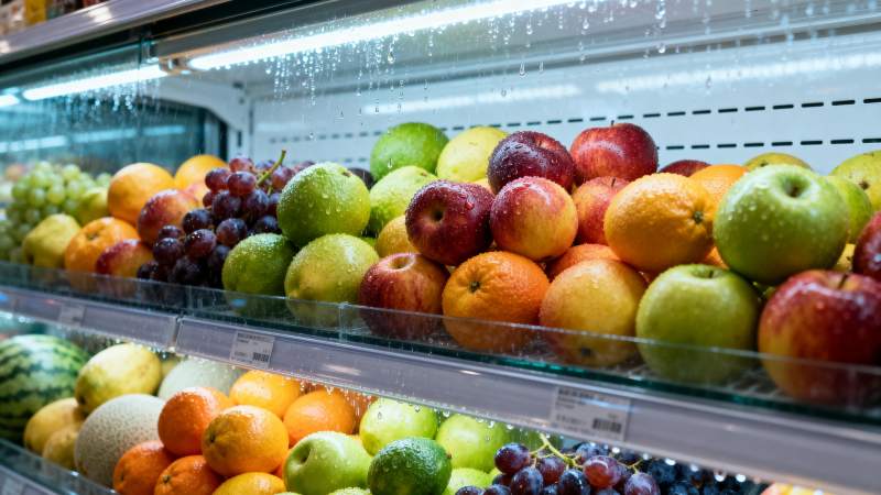 新鲜水果陈列柜图片