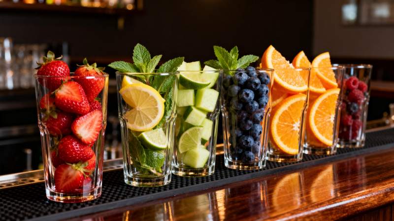 水果饮品拼盘图片