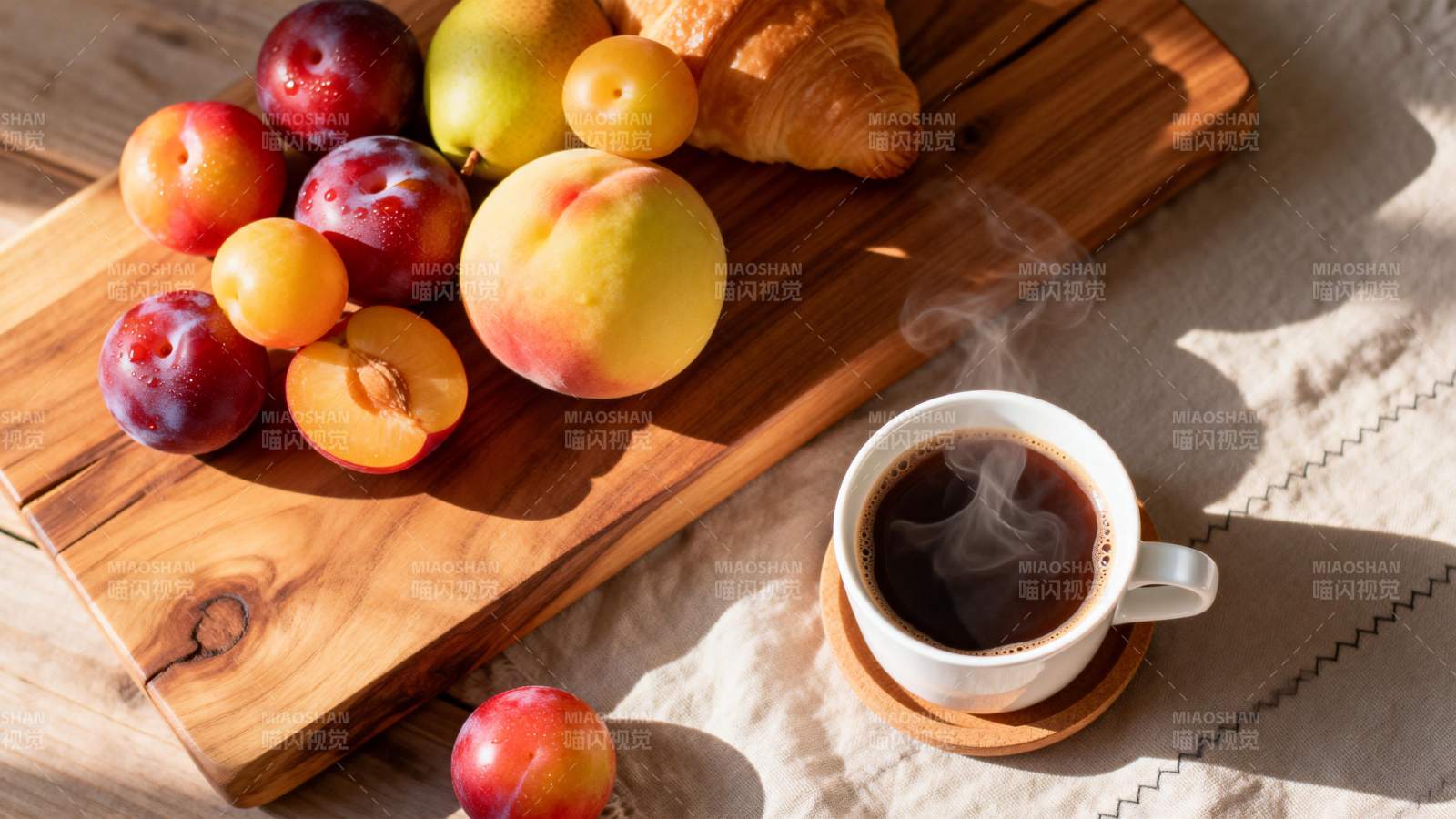果香咖啡晨光图片