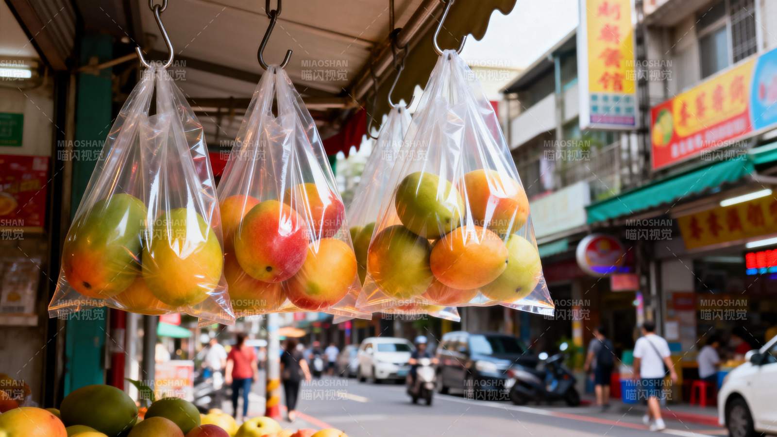 街头水果摊位图片