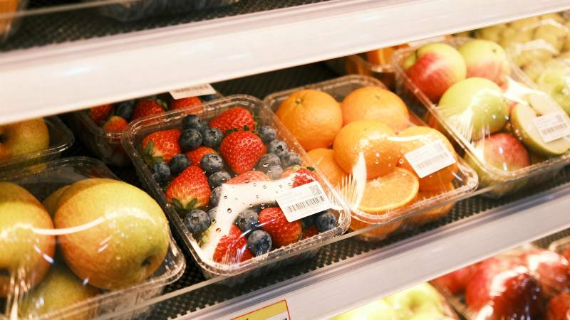 新鲜水果陈列柜图片