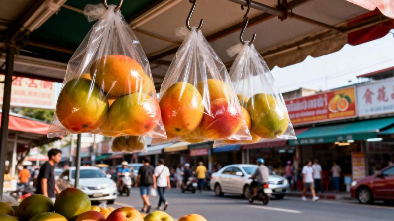 市场水果摊位图片