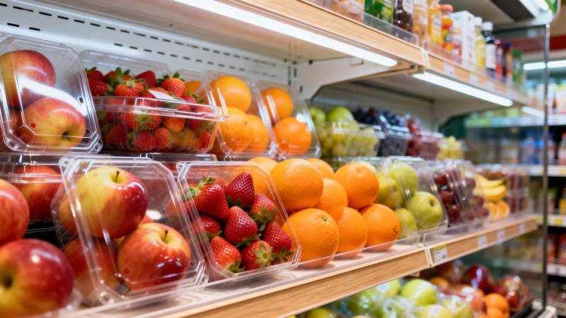 超市水果区陈列图片