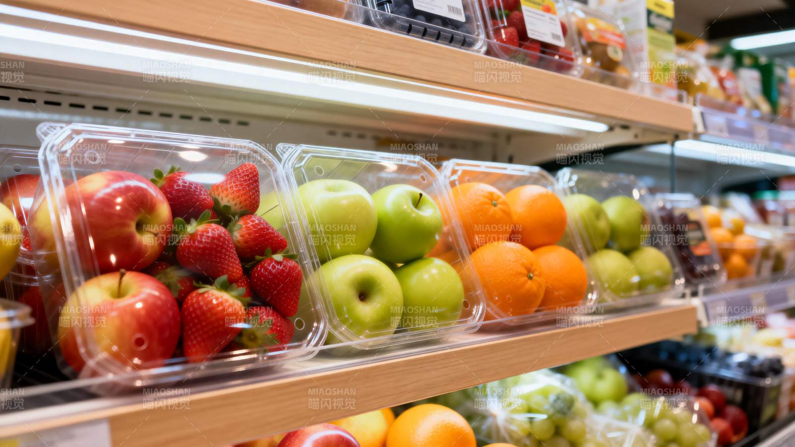 超市水果陈列图片