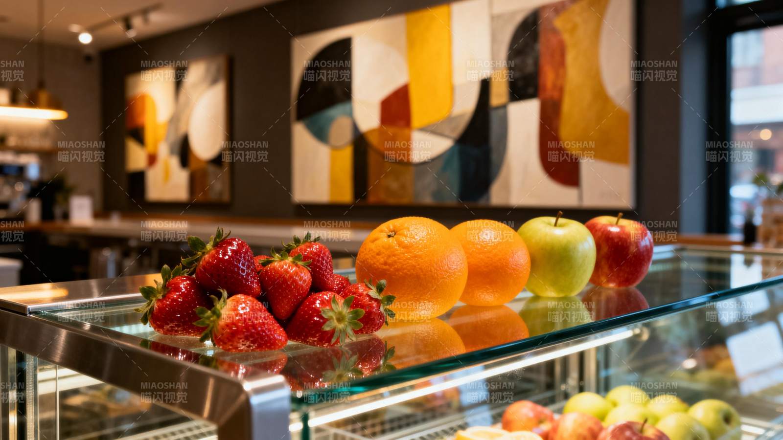 新鲜水果展示柜图片