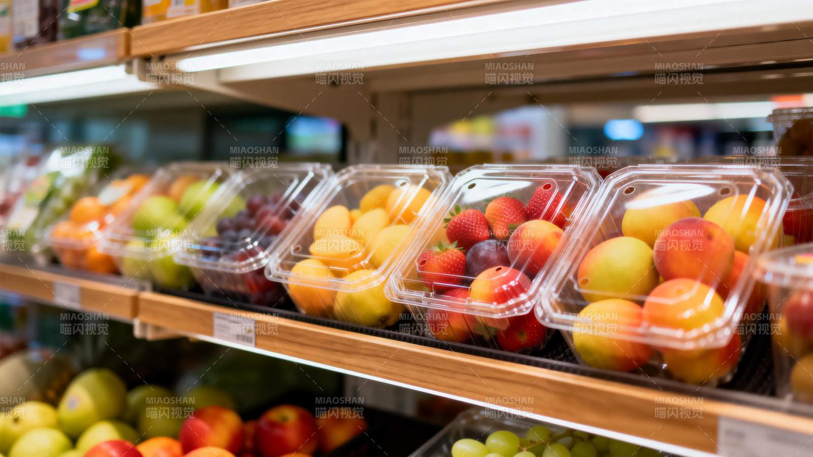 超市水果陈列图片