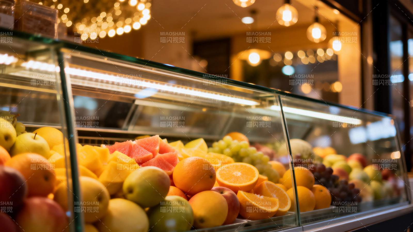 新鲜水果展示柜图片