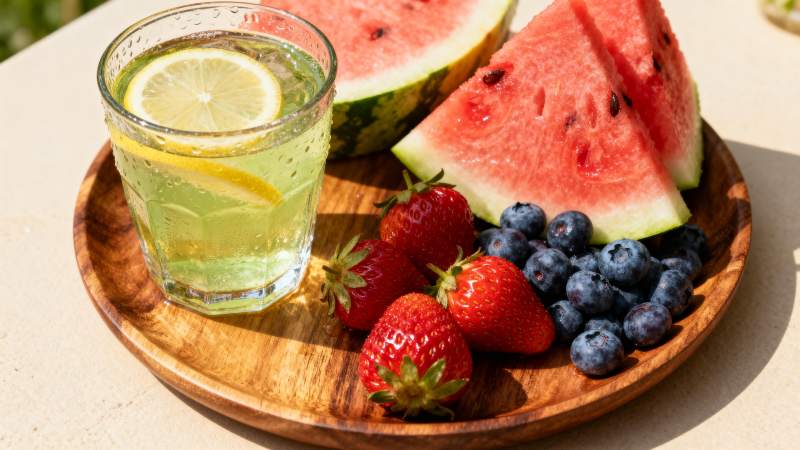 夏日水果饮品图片