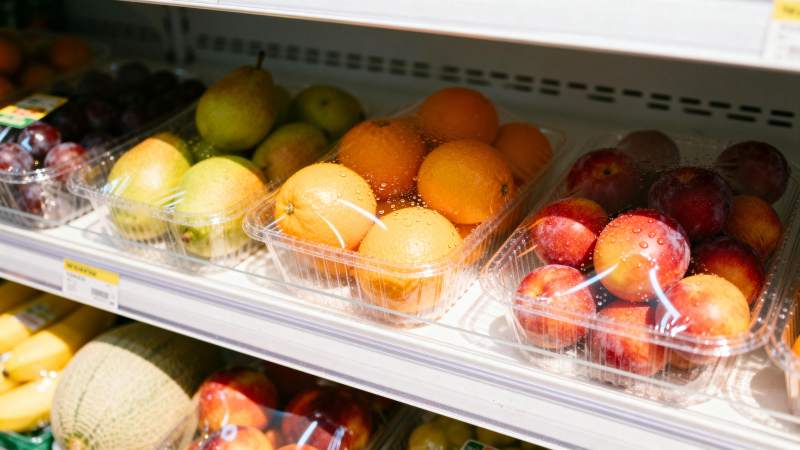 新鲜水果陈列架图片