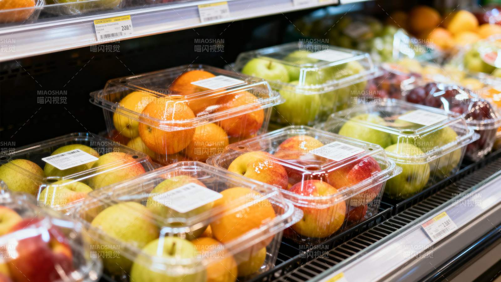超市水果陈列区图片
