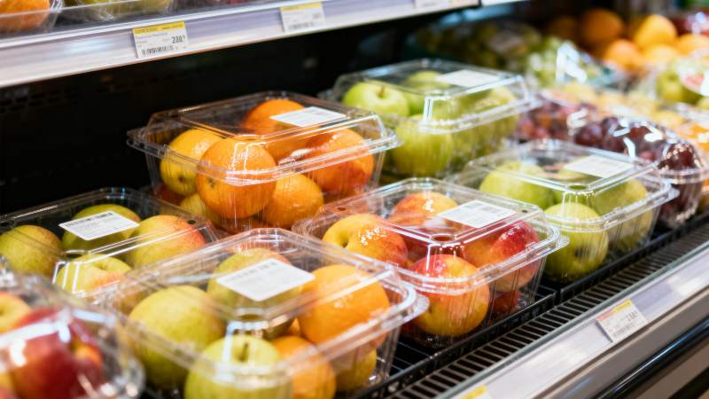 超市水果陈列区图片