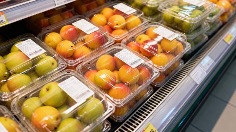 超市水果区陈列图片