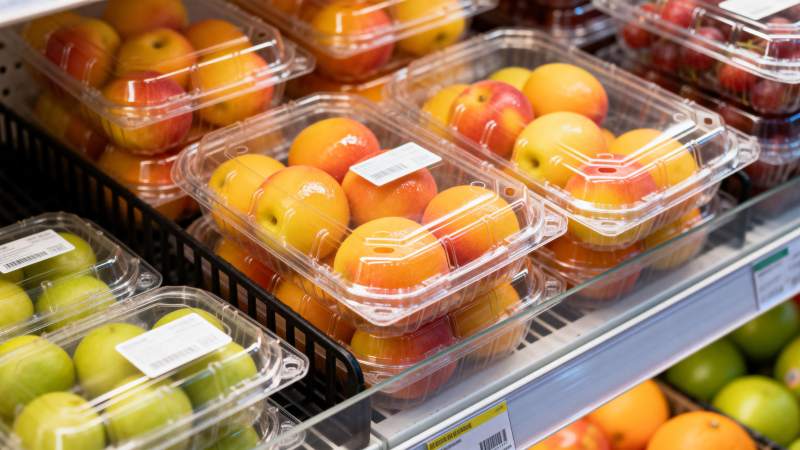 超市水果陈列图片