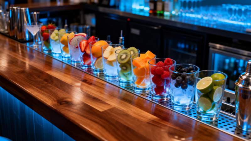 水果鸡尾酒排列图片