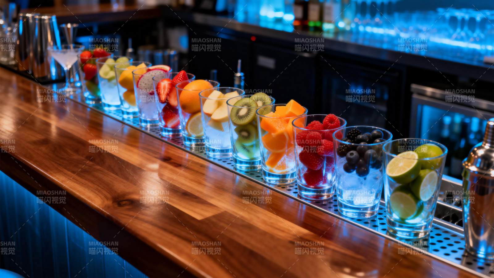 水果鸡尾酒排列图片