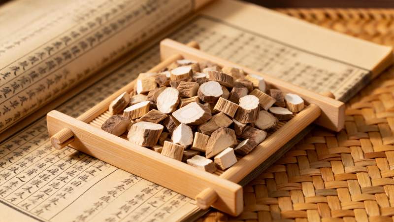 中药切片与古籍图片