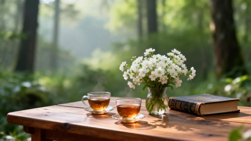 林间茶香书影图片