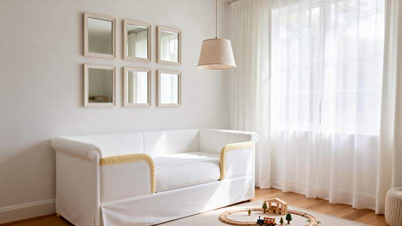 温馨简约客厅一角图片