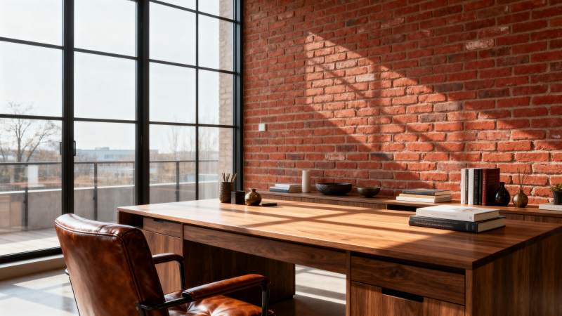 现代砖墙办公空间图片