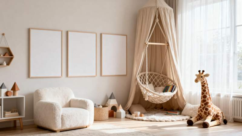 温馨儿童房布置图片