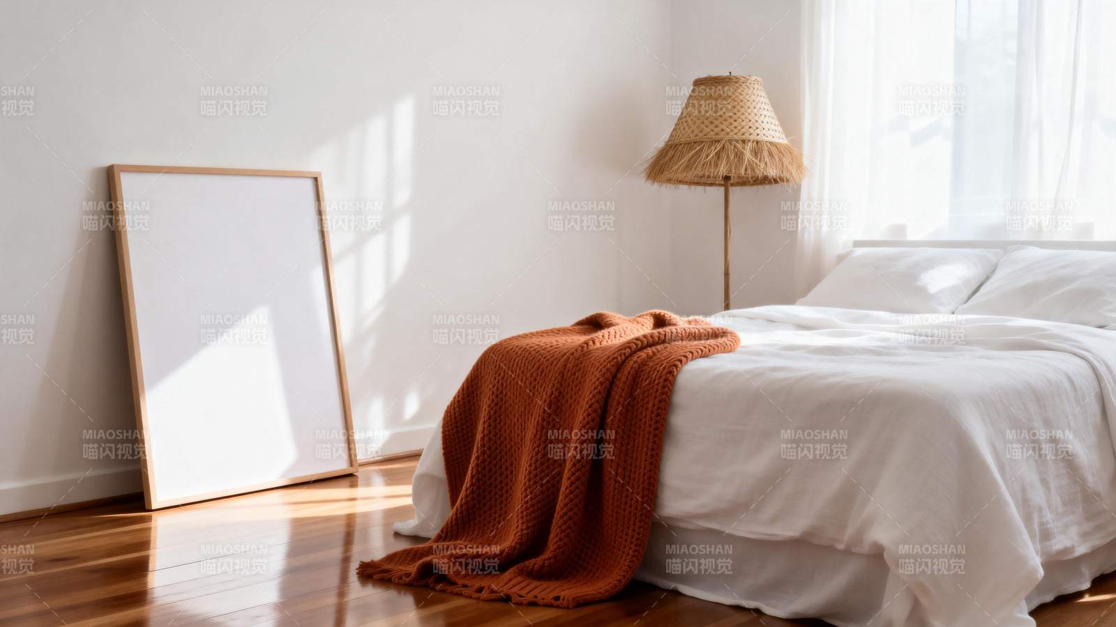 温馨卧室一角图片