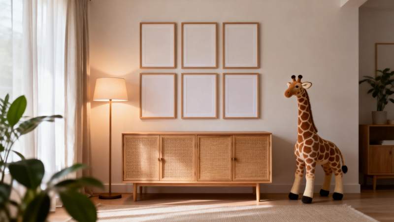 温馨客厅一角图片