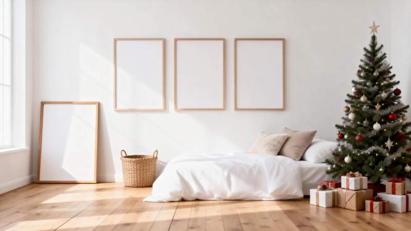 圣诞温馨卧室图片