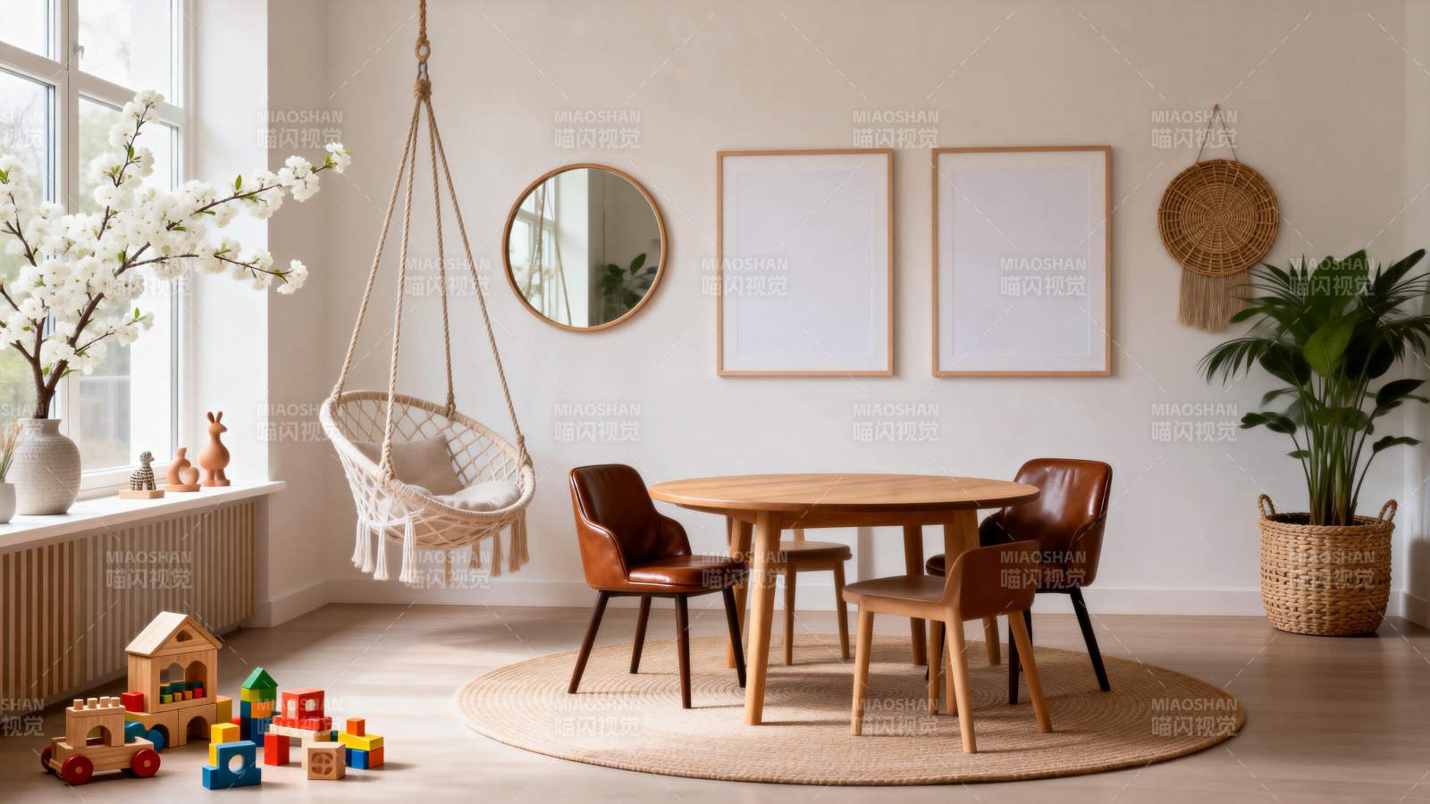 温馨北欧风客厅图片