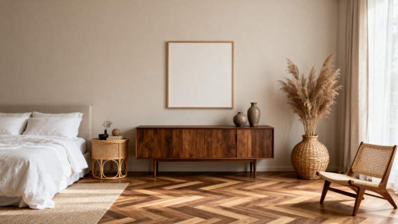 简约卧室 自然风韵图片