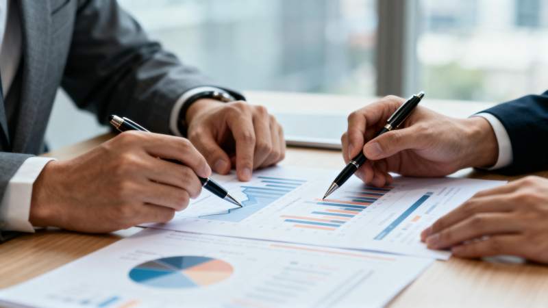 商务会议分析数据图片