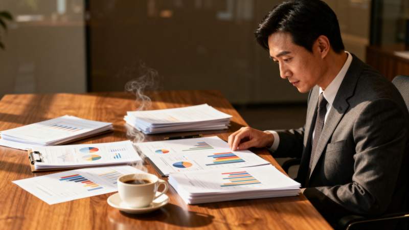 商务人士专注工作图片