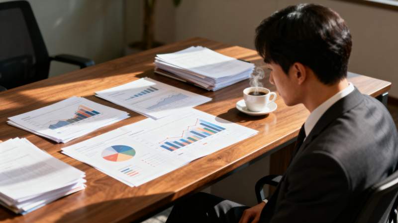 商务人士专注工作图片