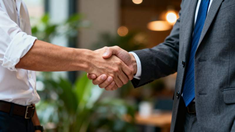 商务握手合作图片