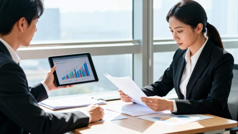 商务会议讨论数据图片