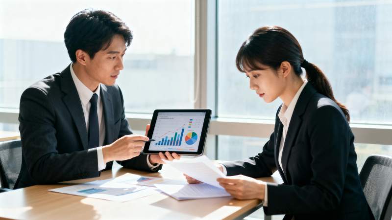 商务会议讨论图表图片