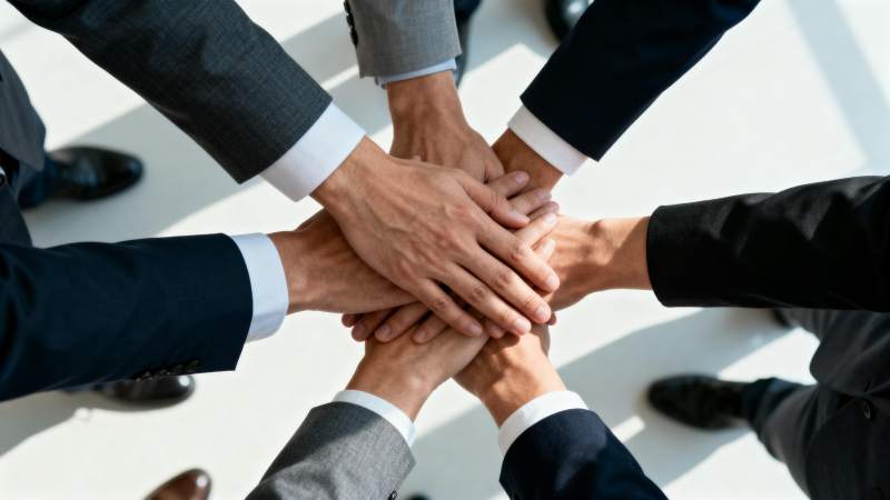 团队协作 共筑未来图片