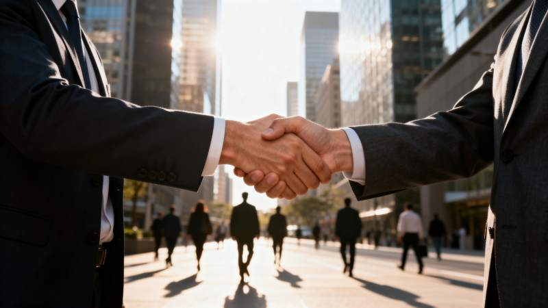 商务握手合作图片