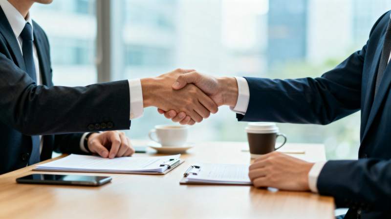 商务握手合作图片