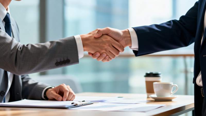 商务握手合作图片