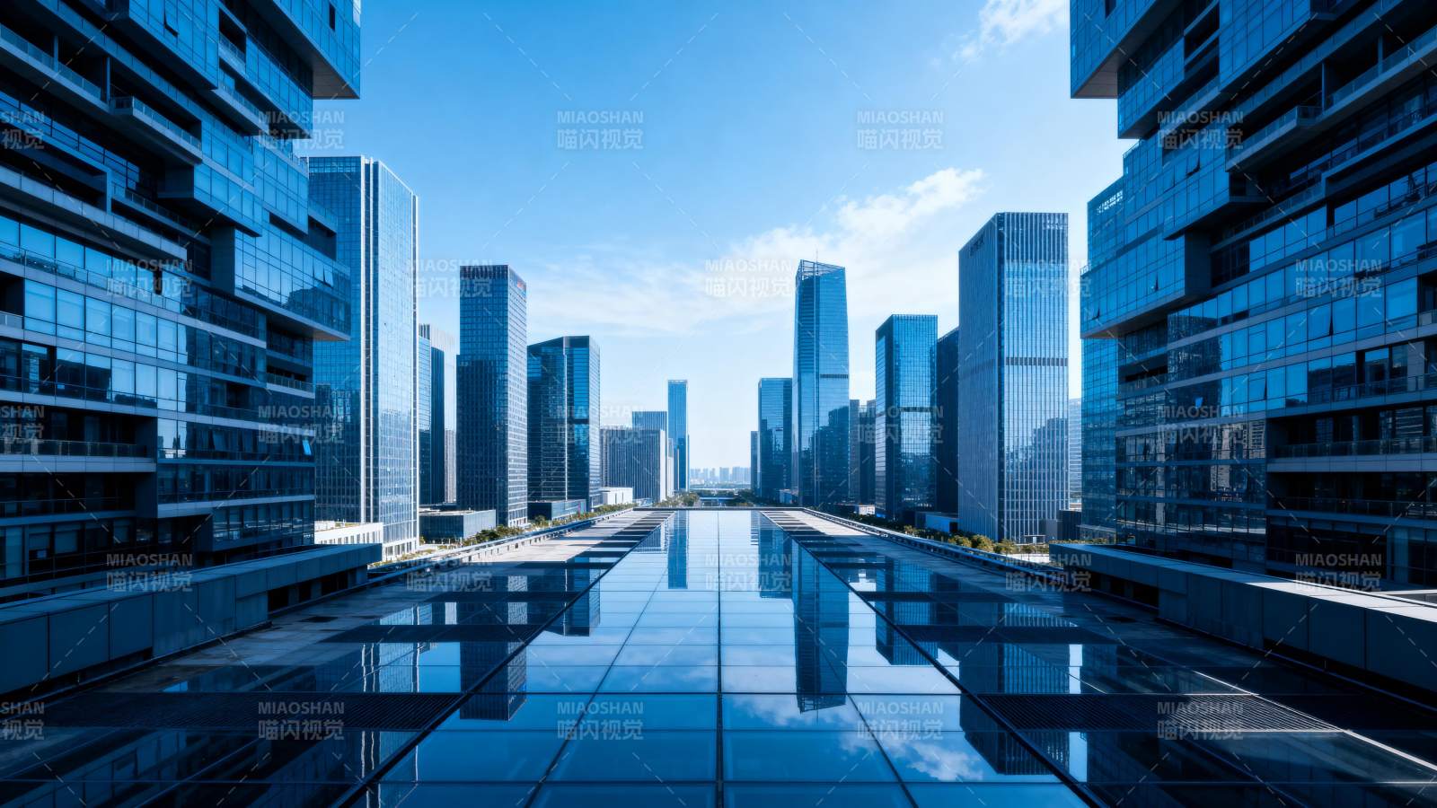 未来都市镜像图片