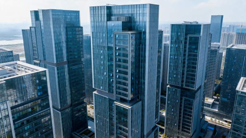 现代都市高楼群图片