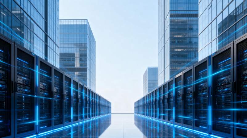 未来数据中心走廊图片