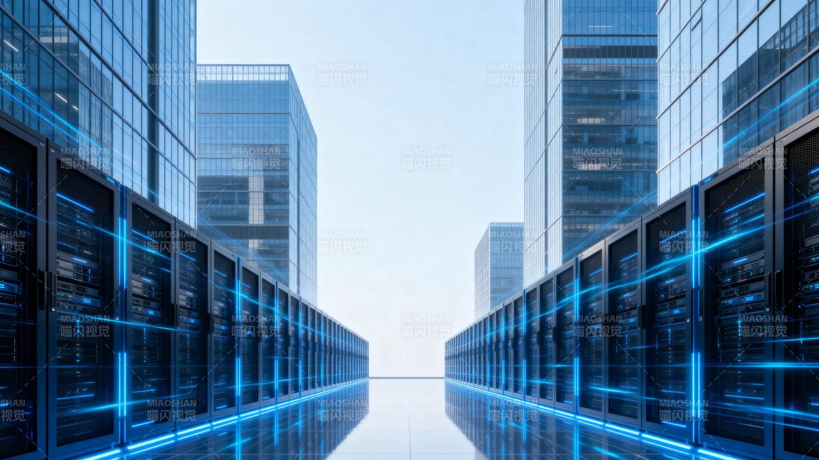 未来数据中心走廊图片
