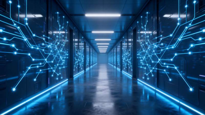 科技走廊未来感图片