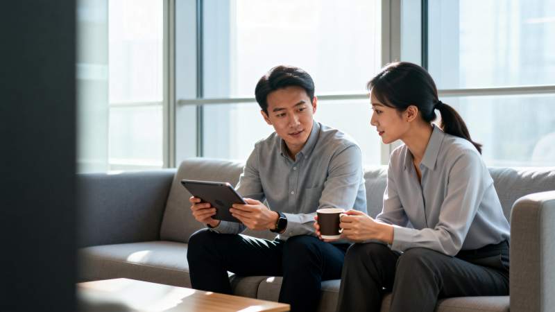 职场交流瞬间图片