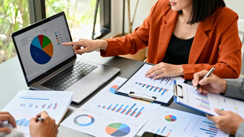 团队分析数据图表图片