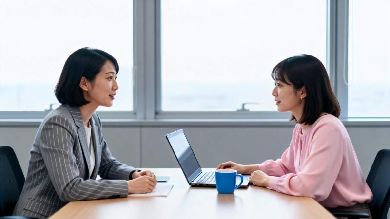 职场对话场景图片