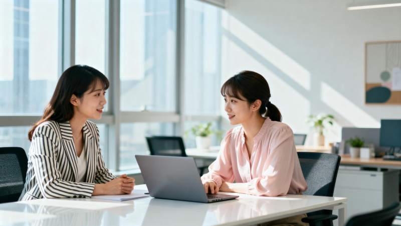 职场女性共商工作图片